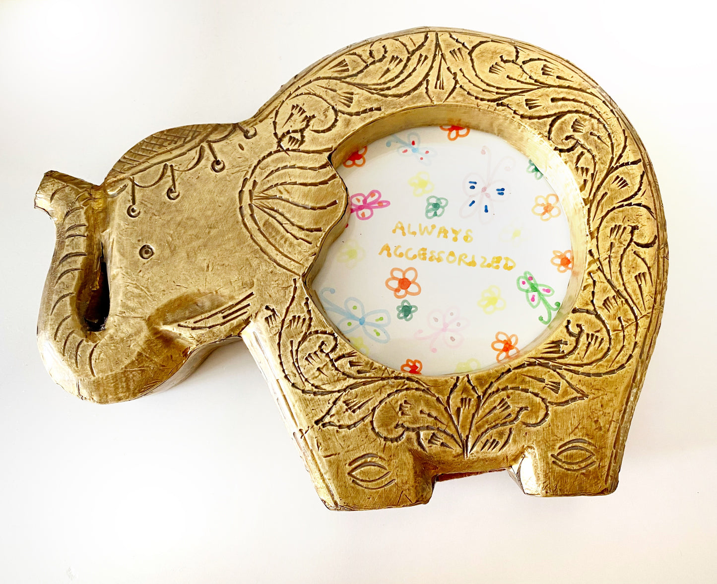 ELEPHANT BRASS PICTURE FRAME ki