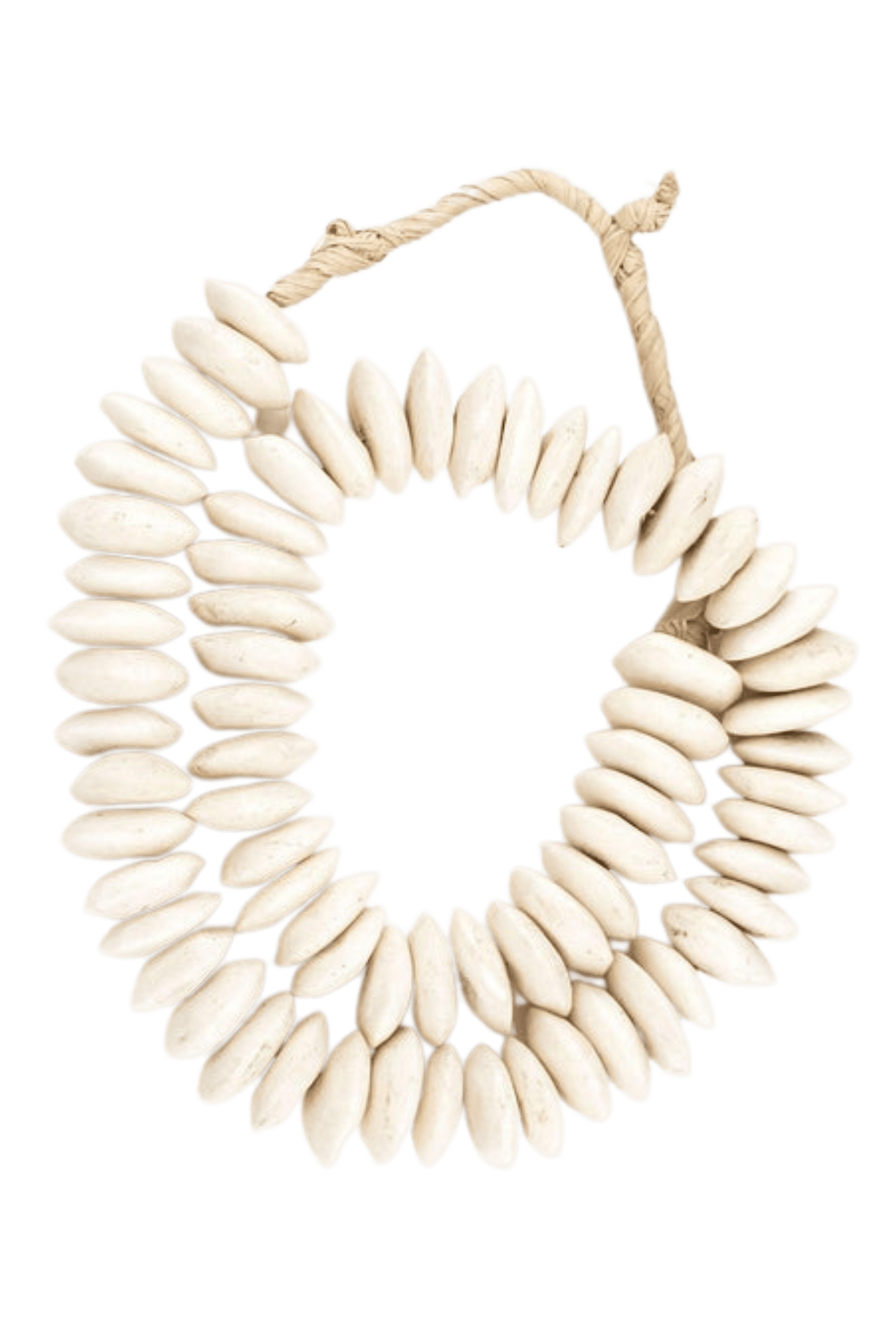 70 White Bone Beads